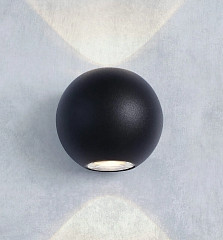 Уличный настенный светодиодный светильник Elektrostandard 1566 Techno LED Diver черный 